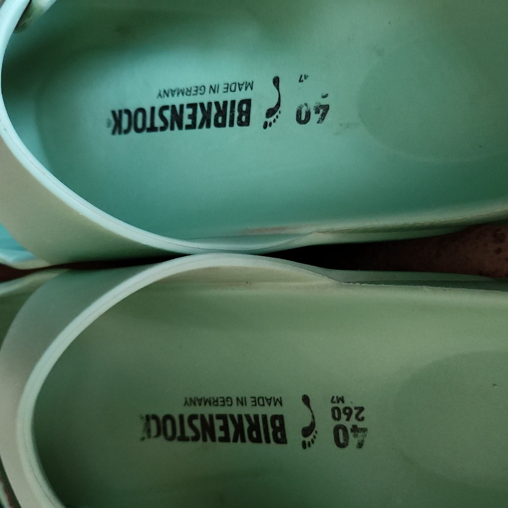Birkenstock Womans Mint Green Sandals Size EUR 40 - Picture 4 of 14